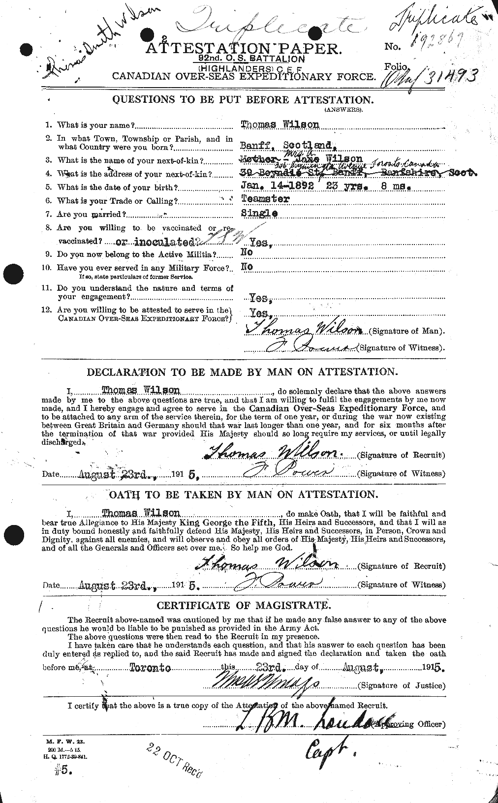 Personnel Records of the First World War - CEF 681184a
