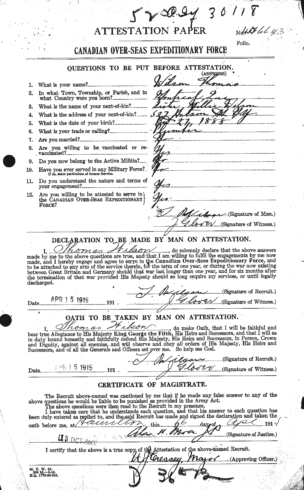 Personnel Records of the First World War - CEF 681185a