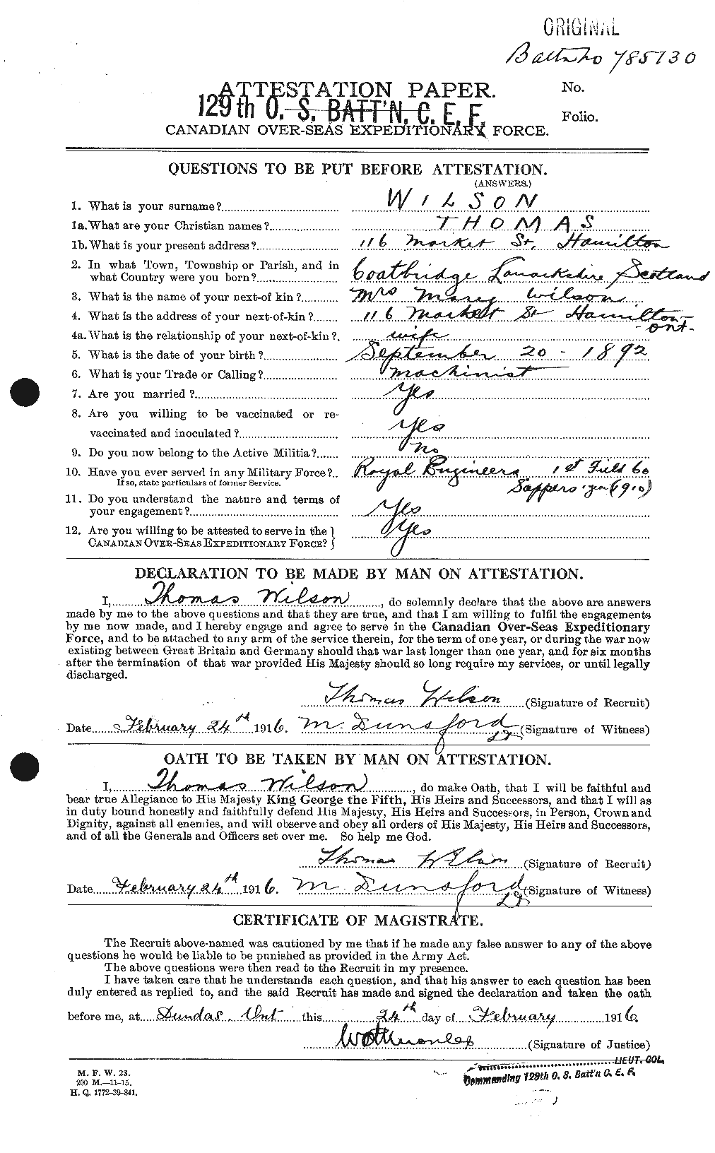 Personnel Records of the First World War - CEF 681190a