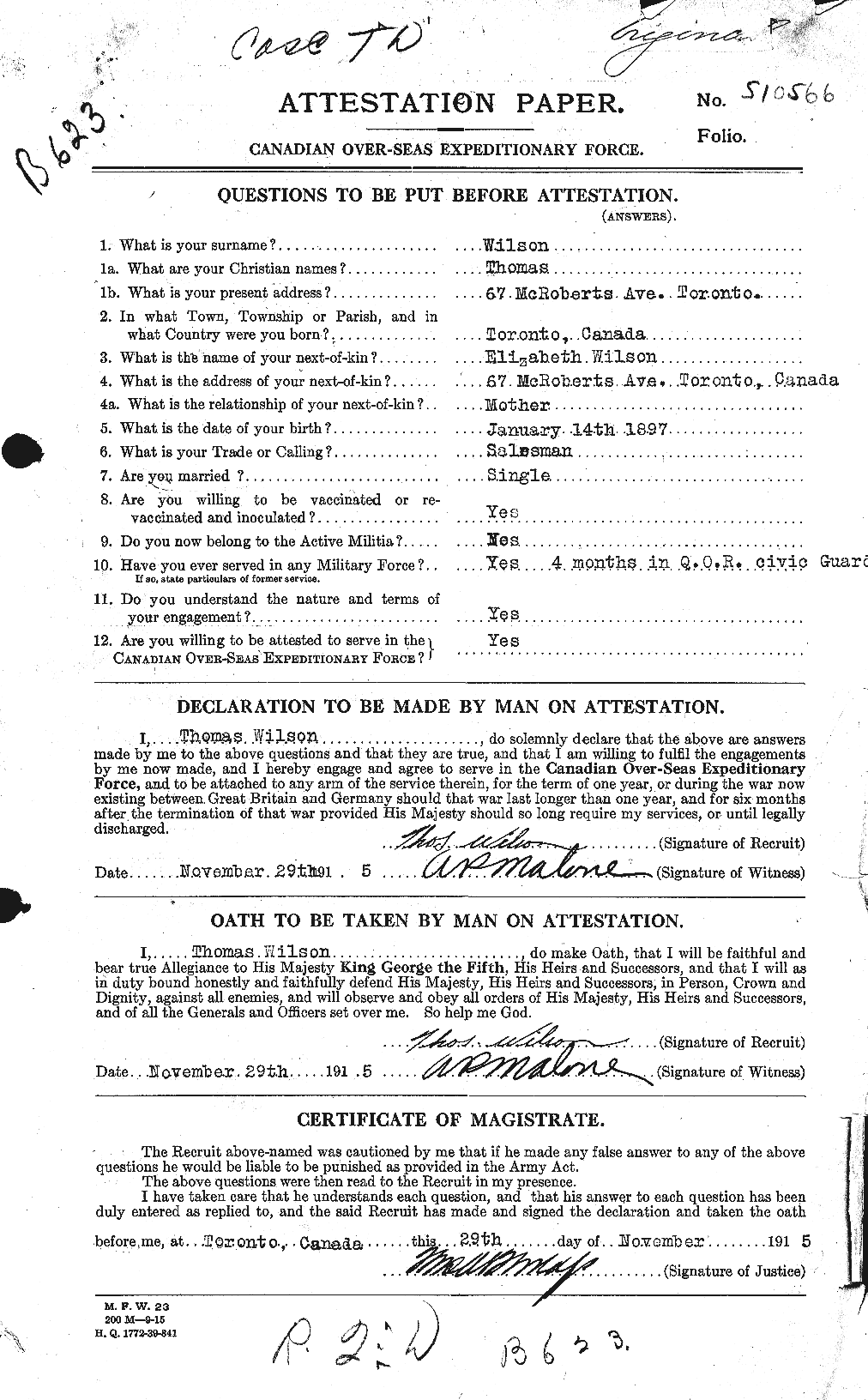 Personnel Records of the First World War - CEF 681199a