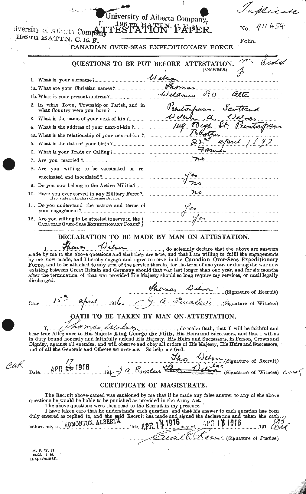Personnel Records of the First World War - CEF 681219a