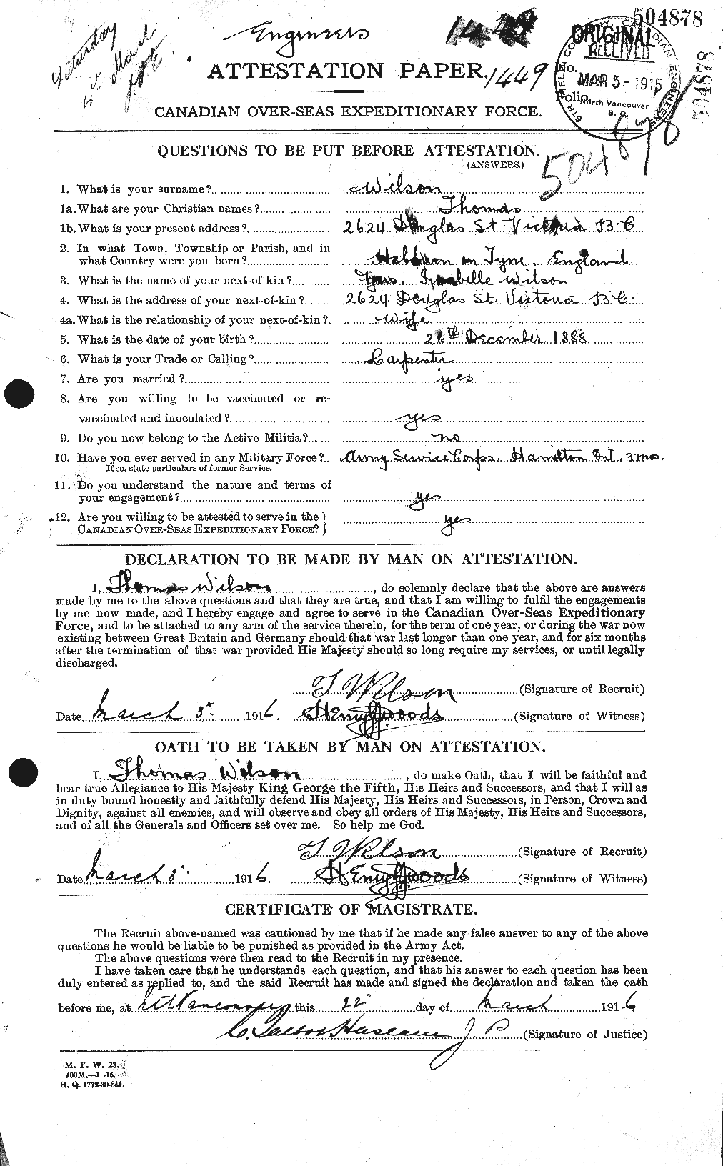 Personnel Records of the First World War - CEF 681225a