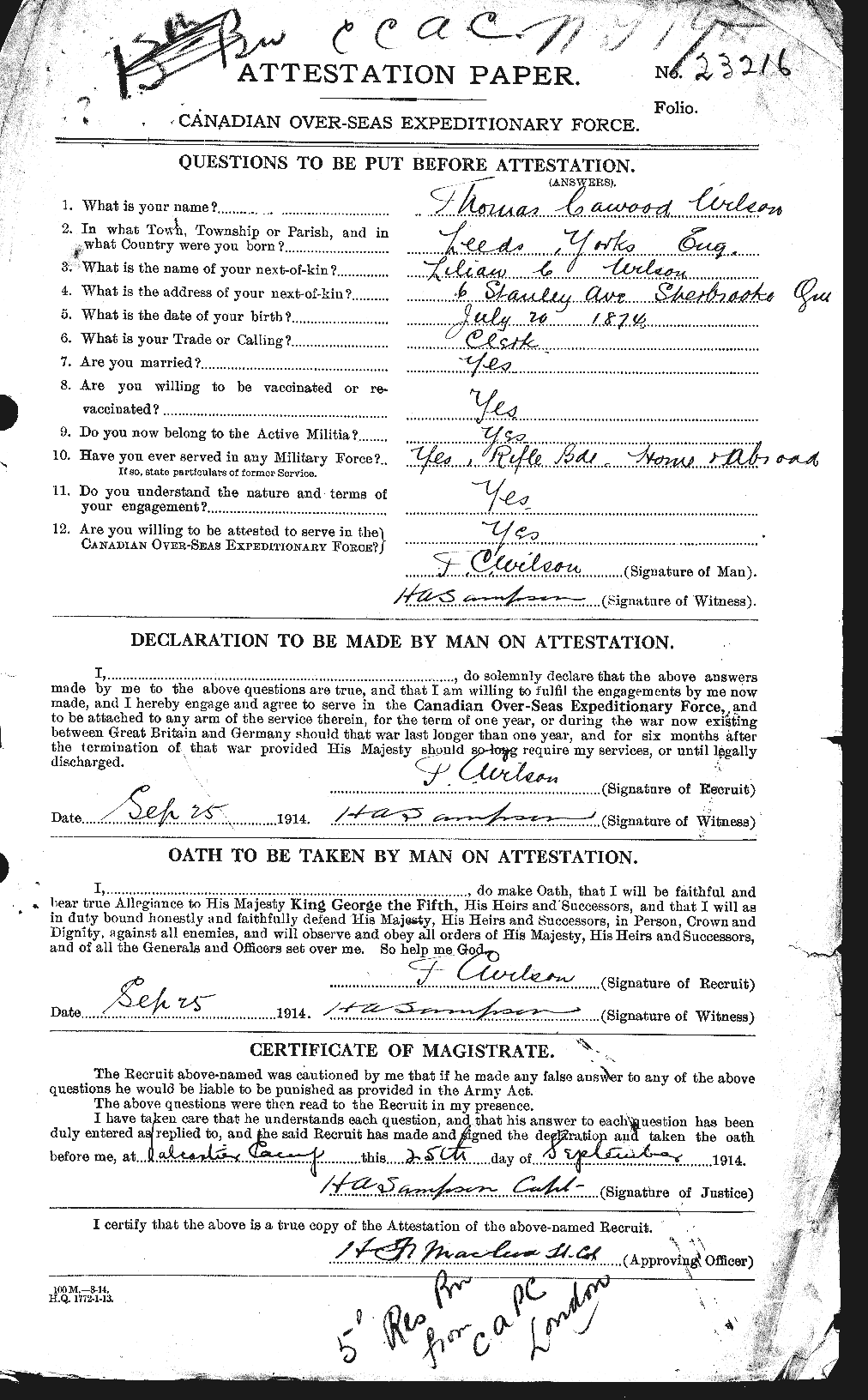 Personnel Records of the First World War - CEF 681244a