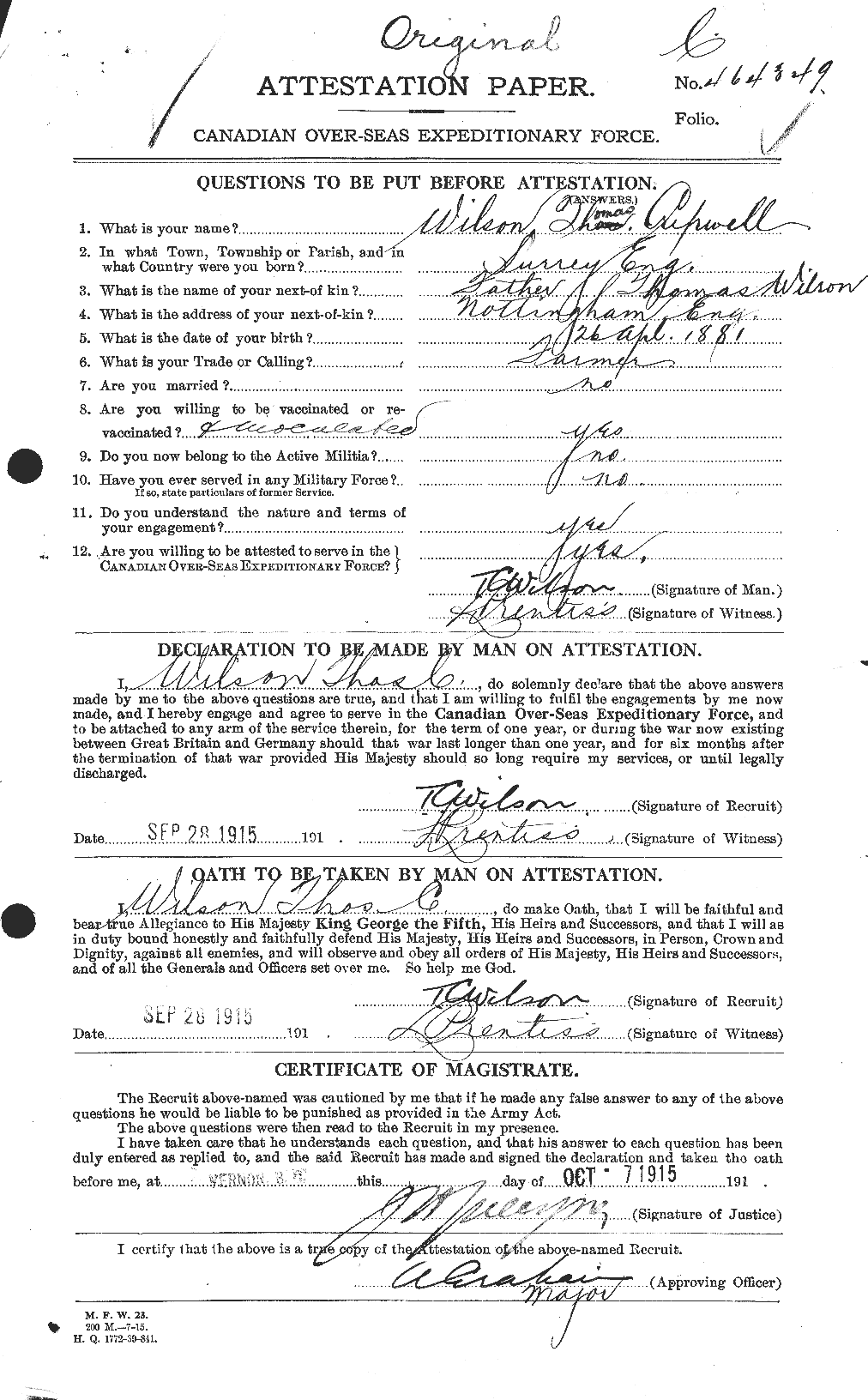 Personnel Records of the First World War - CEF 681249a