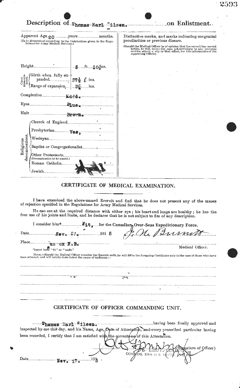 Personnel Records of the First World War - CEF 681250b