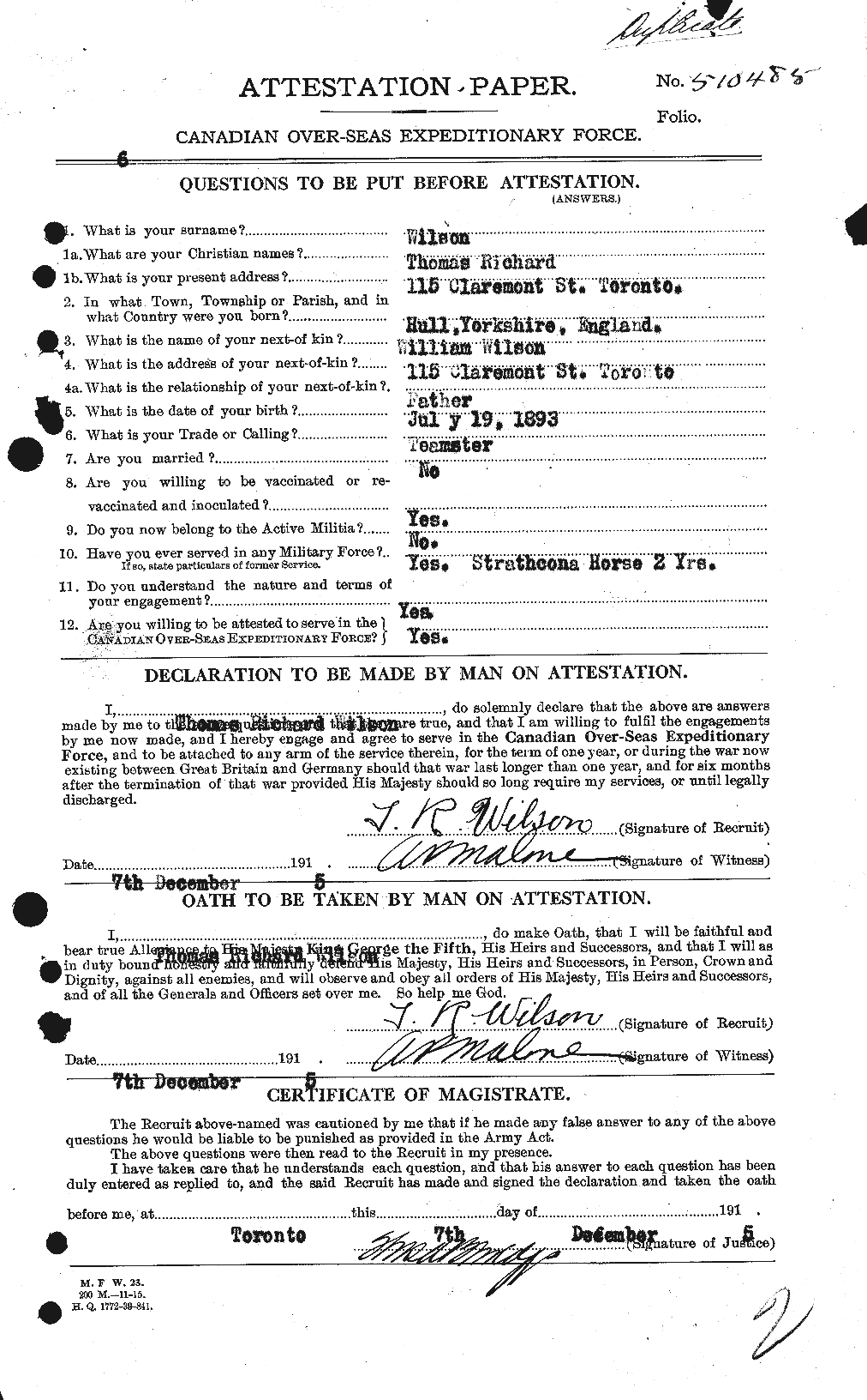 Personnel Records of the First World War - CEF 681292a