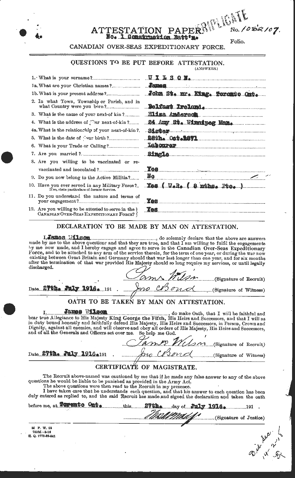 Personnel Records of the First World War - CEF 681326a