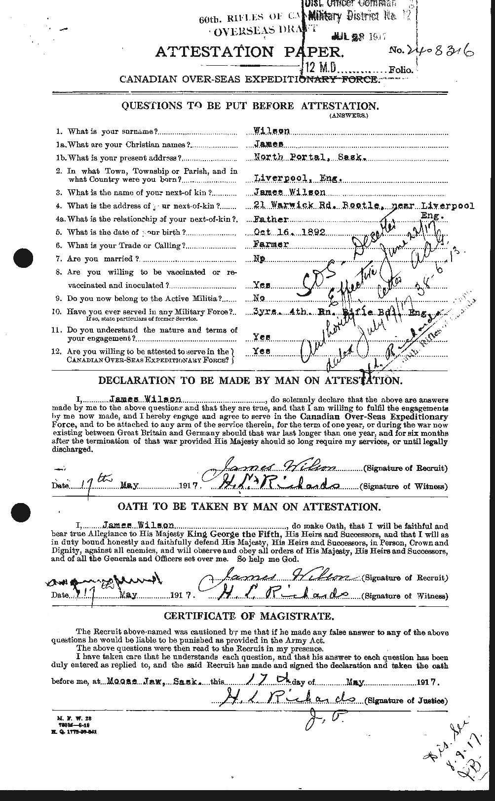 Personnel Records of the First World War - CEF 681349a
