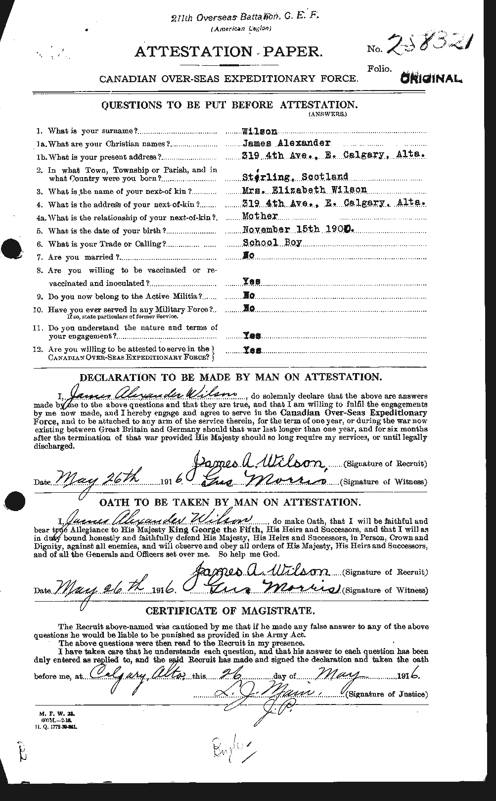Personnel Records of the First World War - CEF 681414a