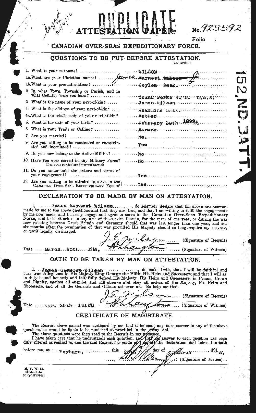 Personnel Records of the First World War - CEF 681447a