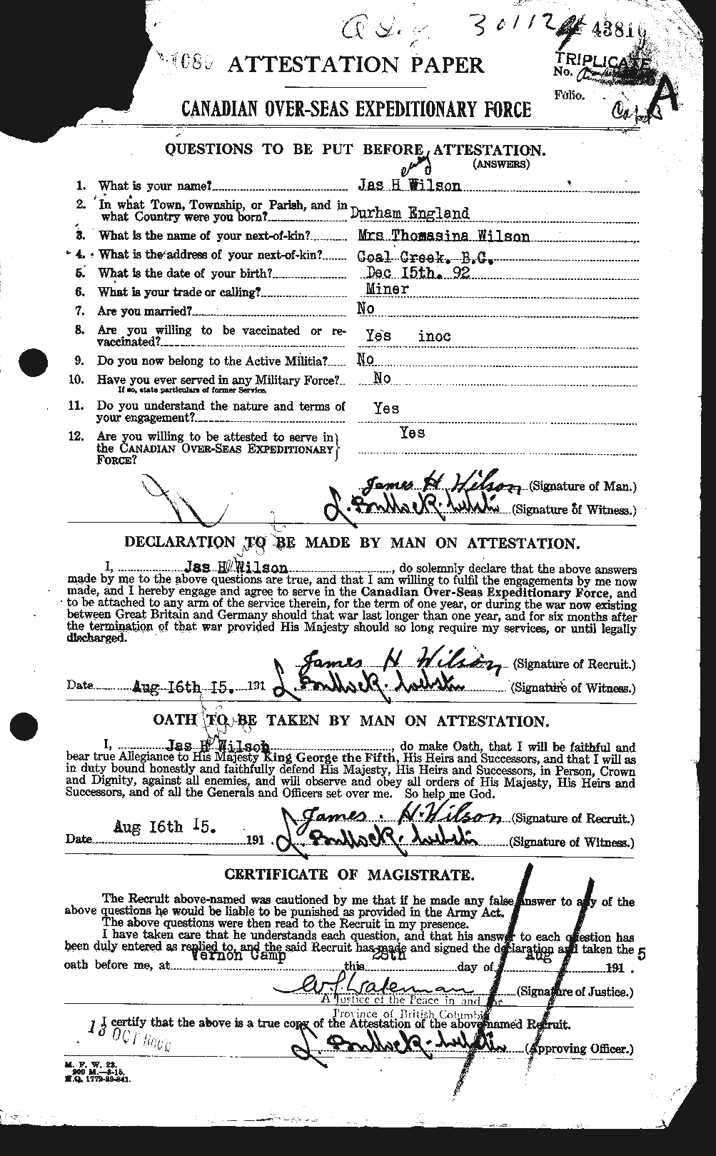 Personnel Records of the First World War - CEF 681470a