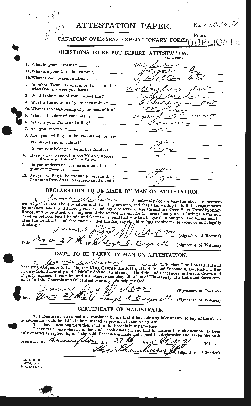 Personnel Records of the First World War - CEF 681493a