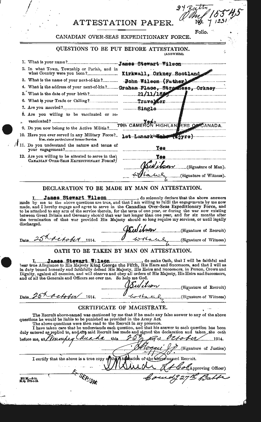 Personnel Records of the First World War - CEF 681499a
