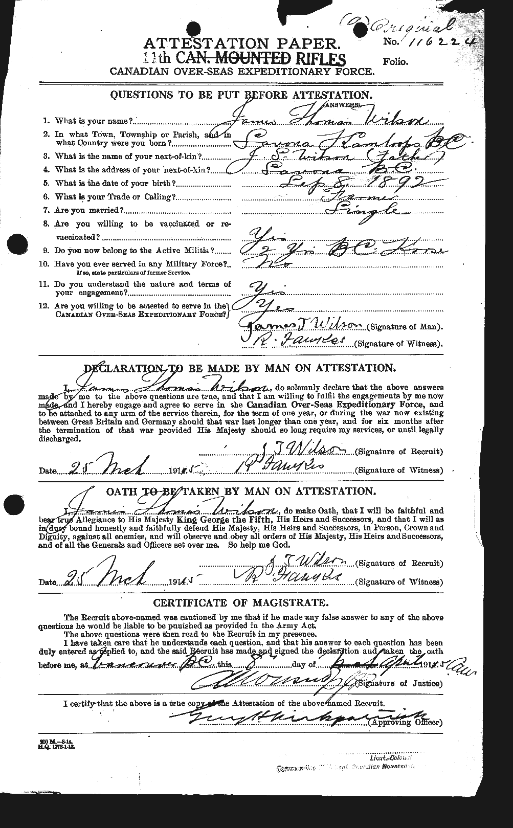 Personnel Records of the First World War - CEF 681501a