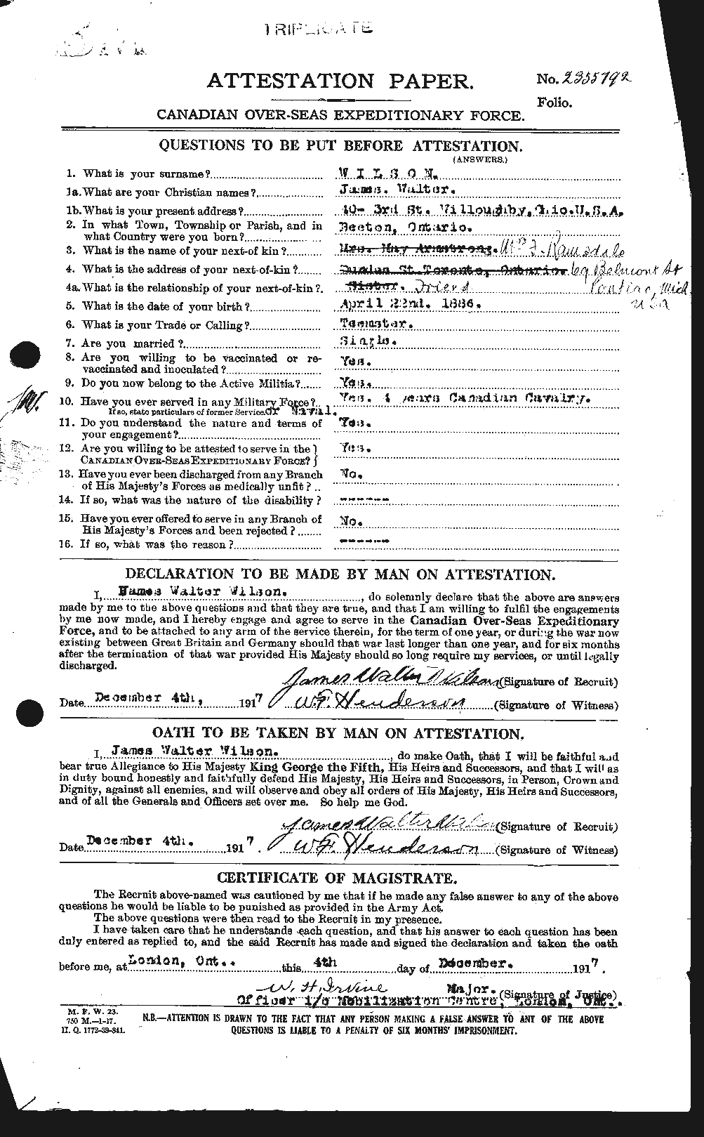 Personnel Records of the First World War - CEF 681505a