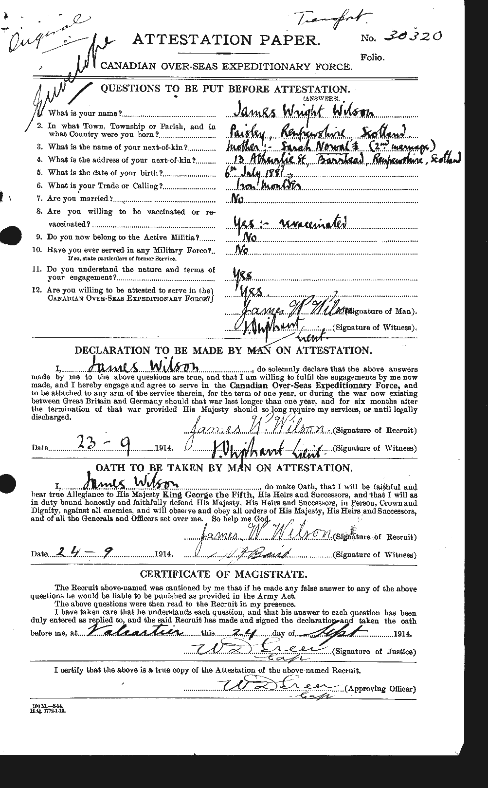Personnel Records of the First World War - CEF 681516a
