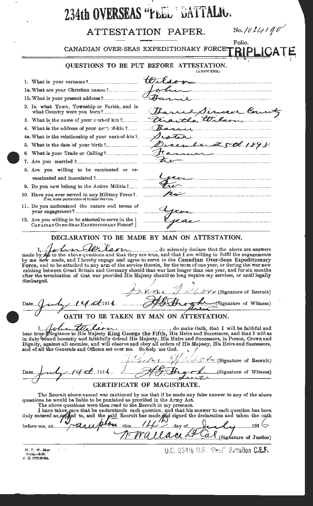 Personnel Records of the First World War - CEF 681551a