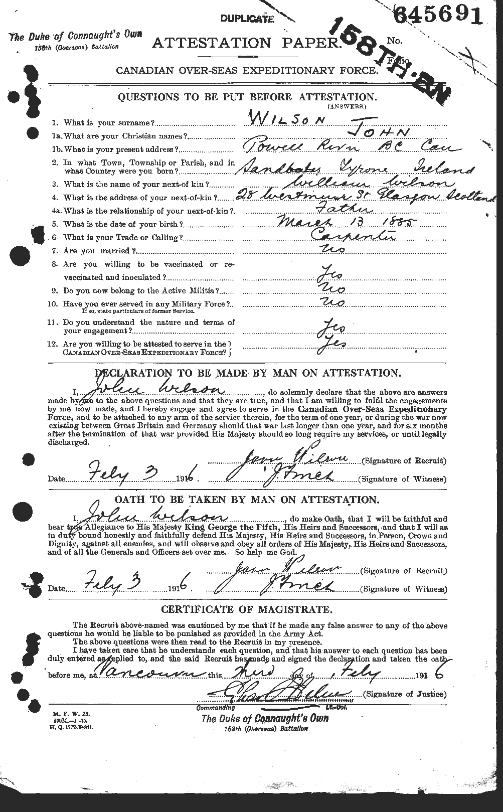Personnel Records of the First World War - CEF 681557a