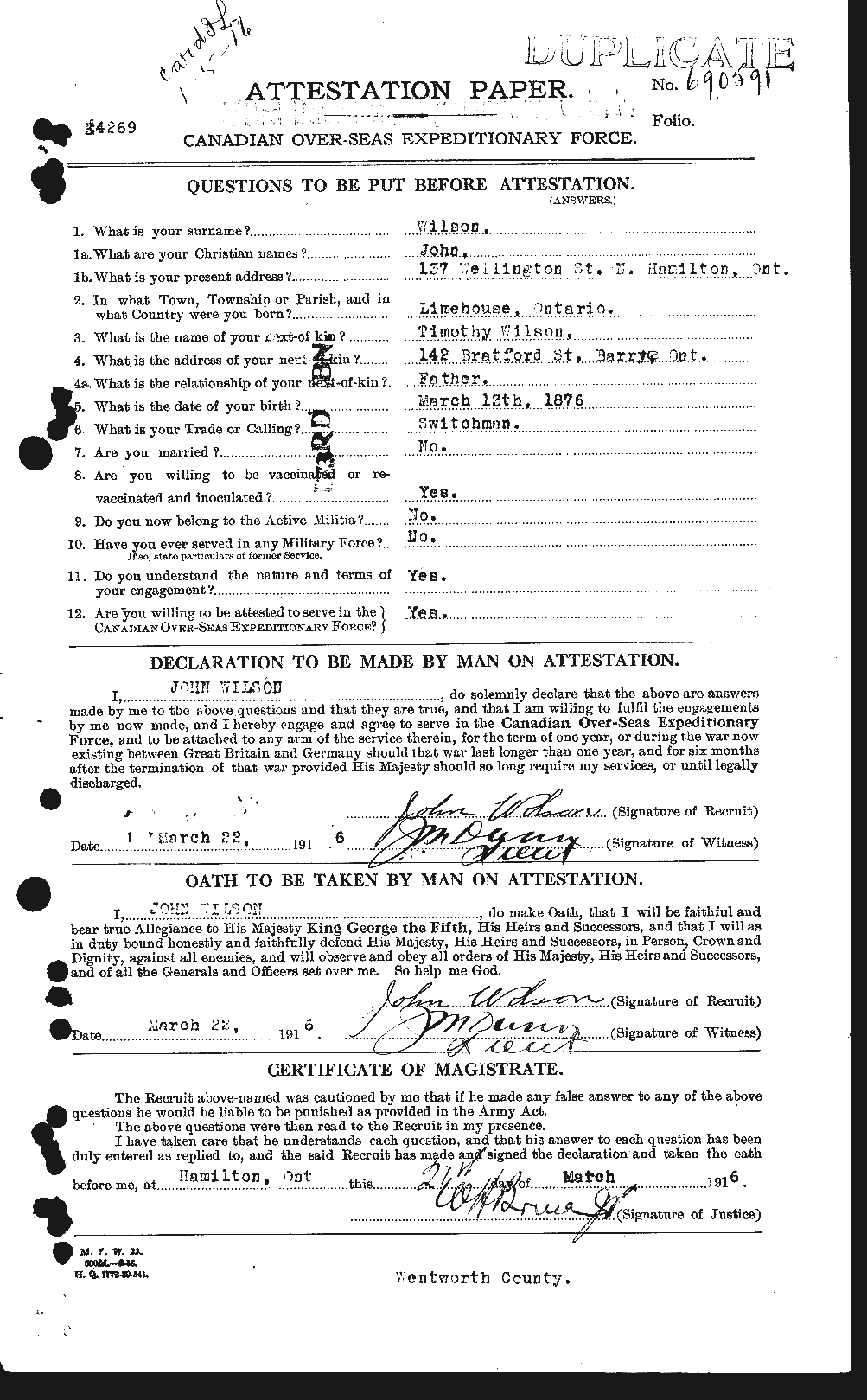 Personnel Records of the First World War - CEF 681589a