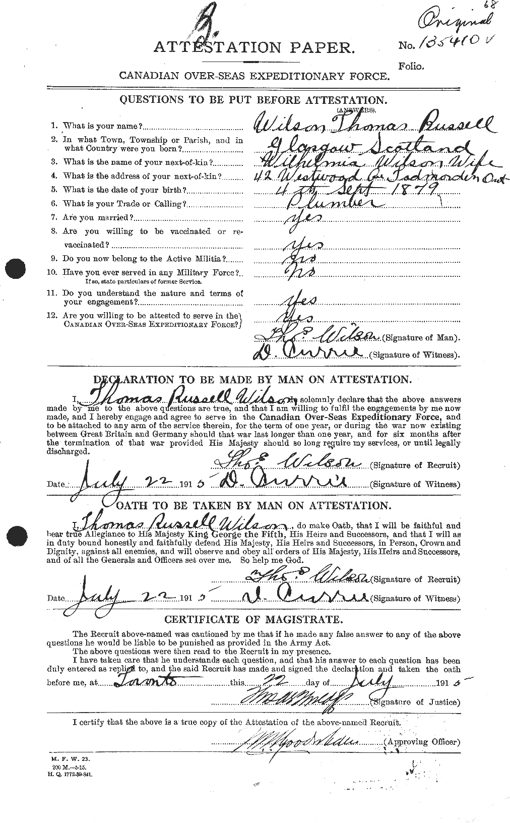 Personnel Records of the First World War - CEF 681689a