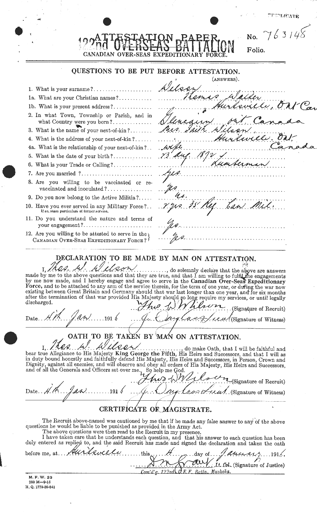 Personnel Records of the First World War - CEF 681692a