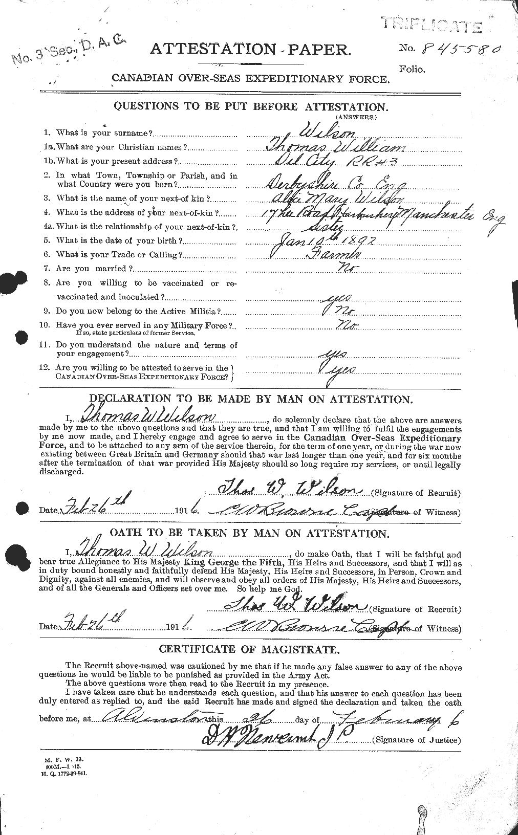 Personnel Records of the First World War - CEF 681697a