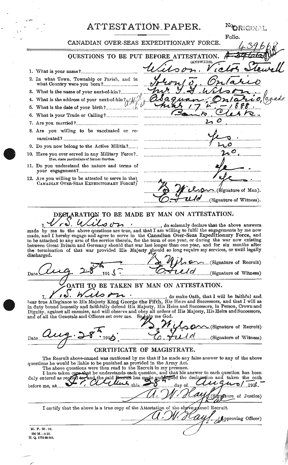 Personnel Records of the First World War - CEF 681714a