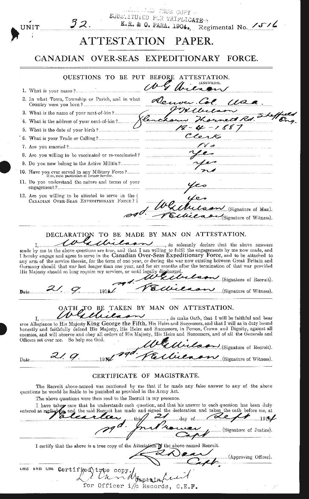 Personnel Records of the First World War - CEF 681718a