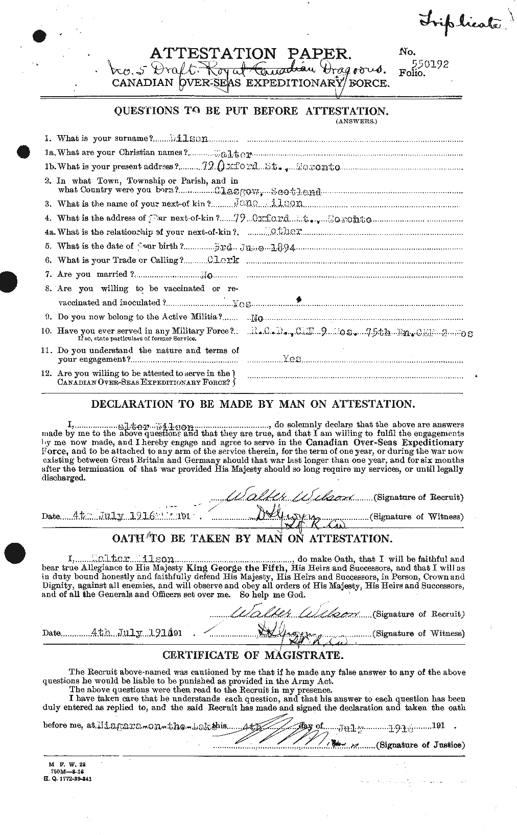 Personnel Records of the First World War - CEF 681741a