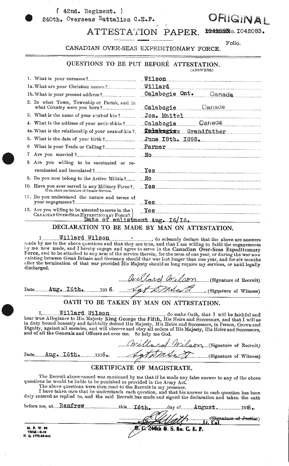 Personnel Records of the First World War - CEF 681801a
