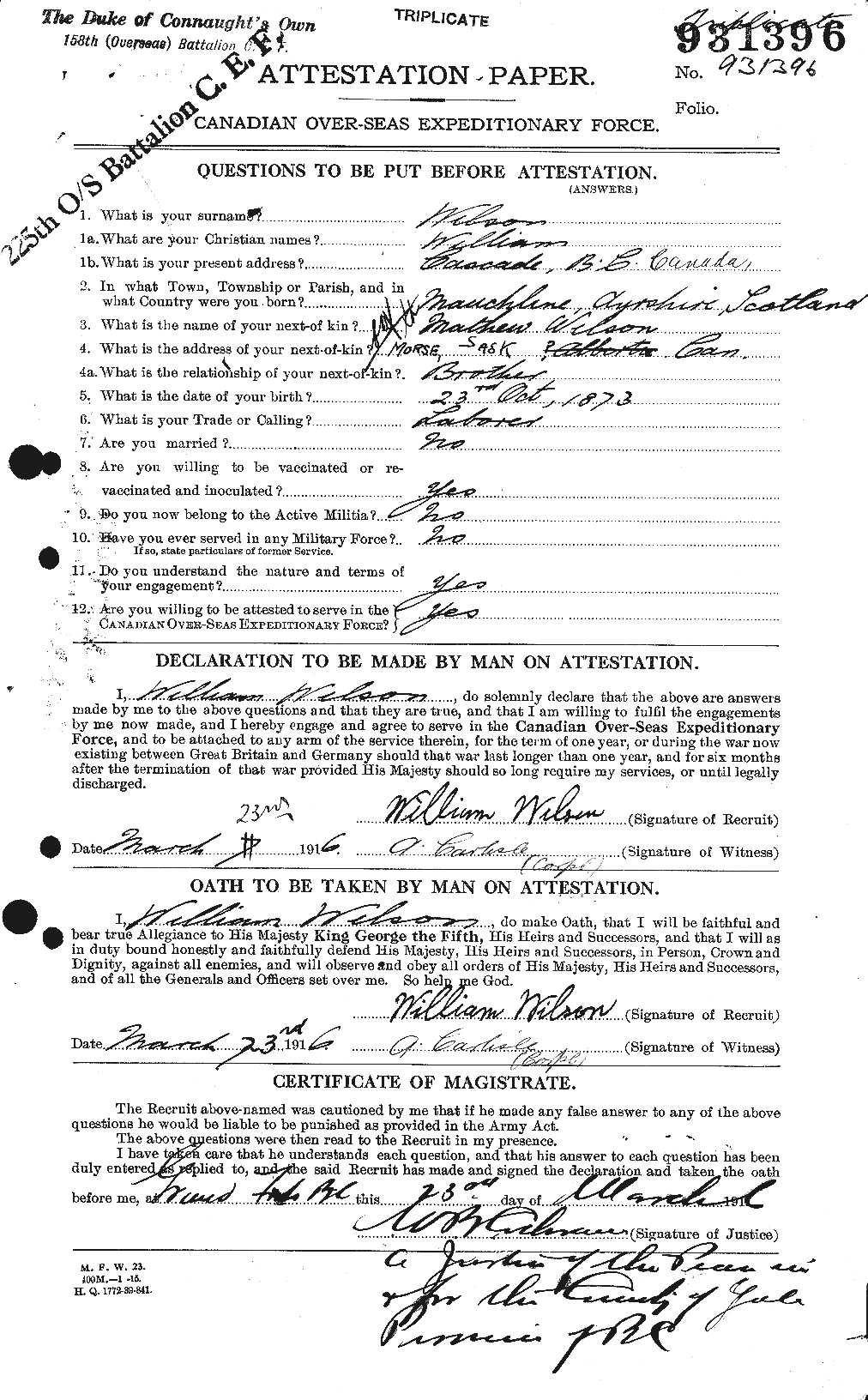 Personnel Records of the First World War - CEF 681812a