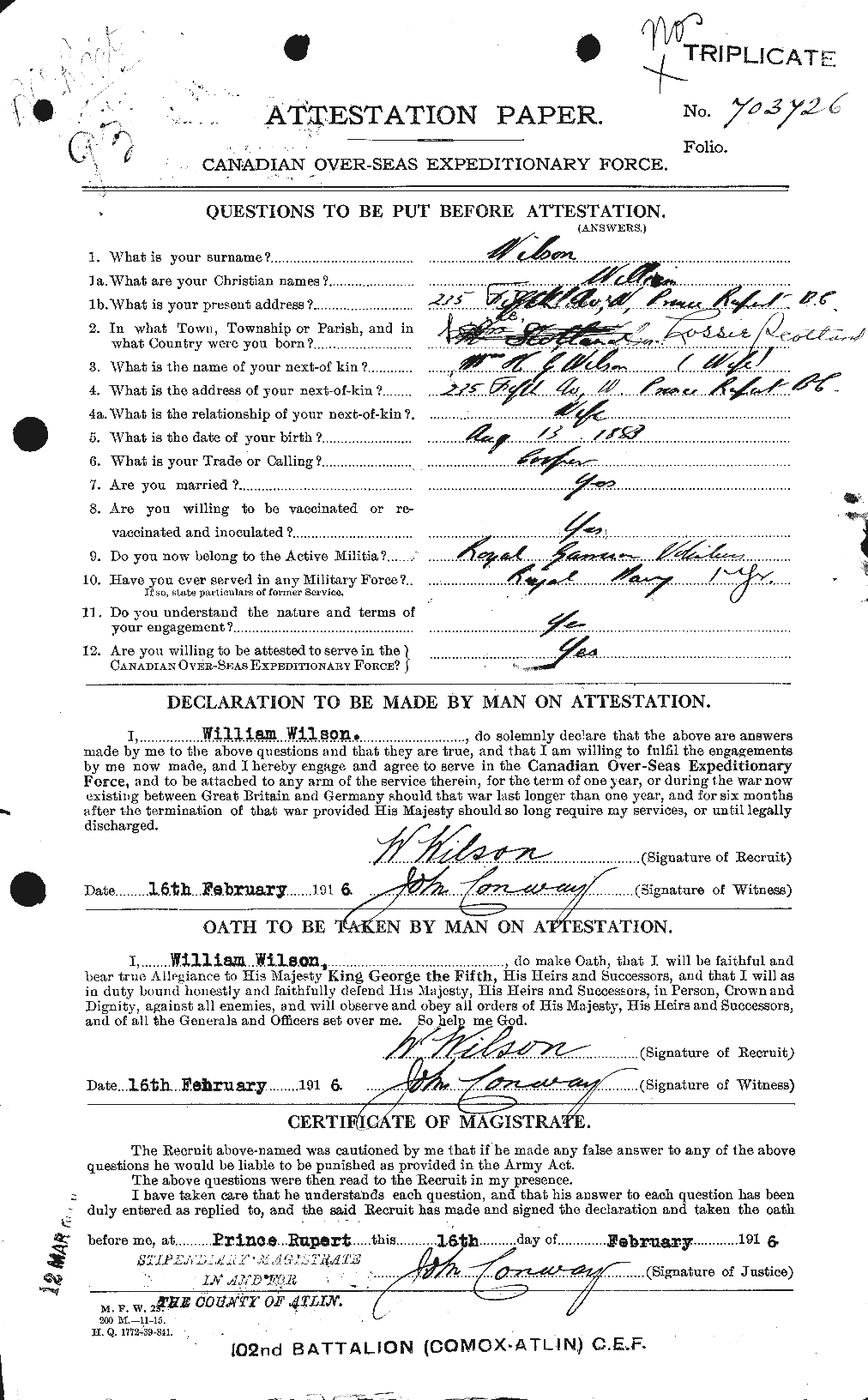 Personnel Records of the First World War - CEF 681822a