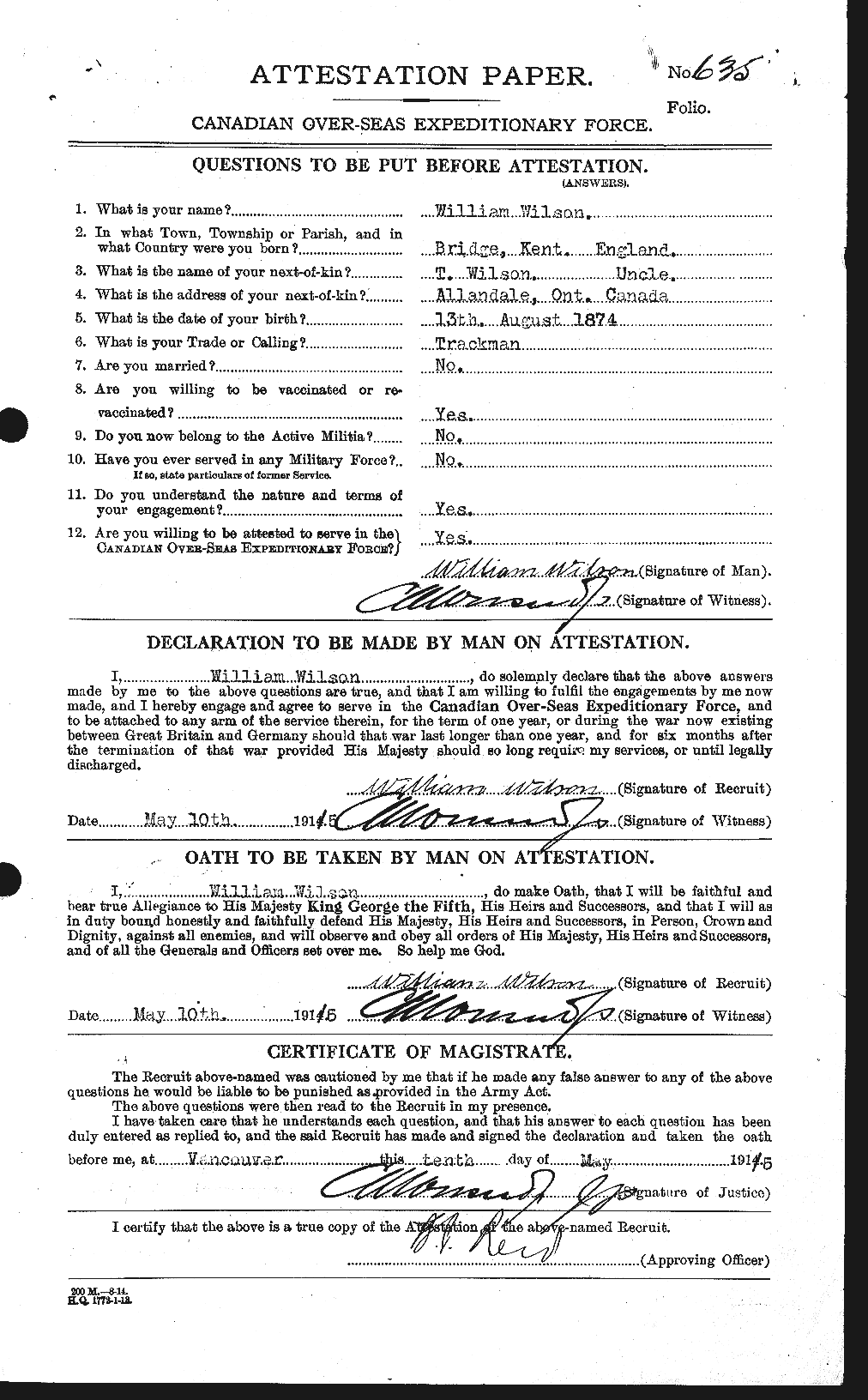 Personnel Records of the First World War - CEF 681841a