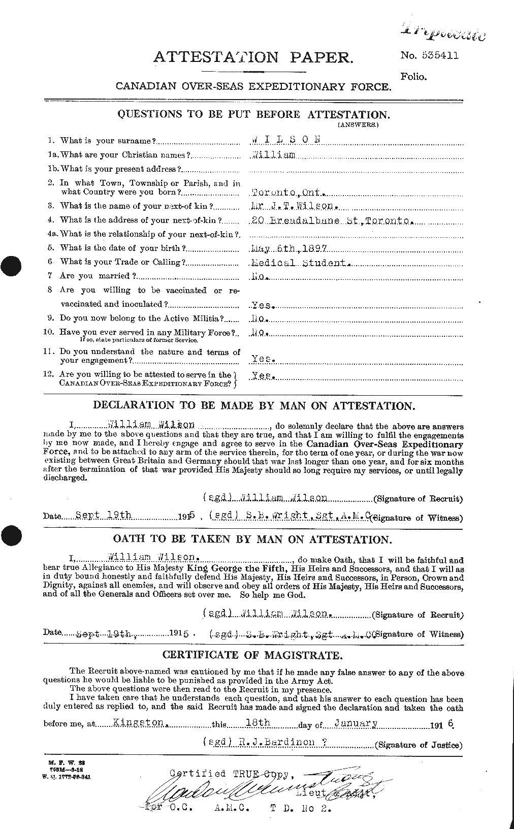 Personnel Records of the First World War - CEF 681877a