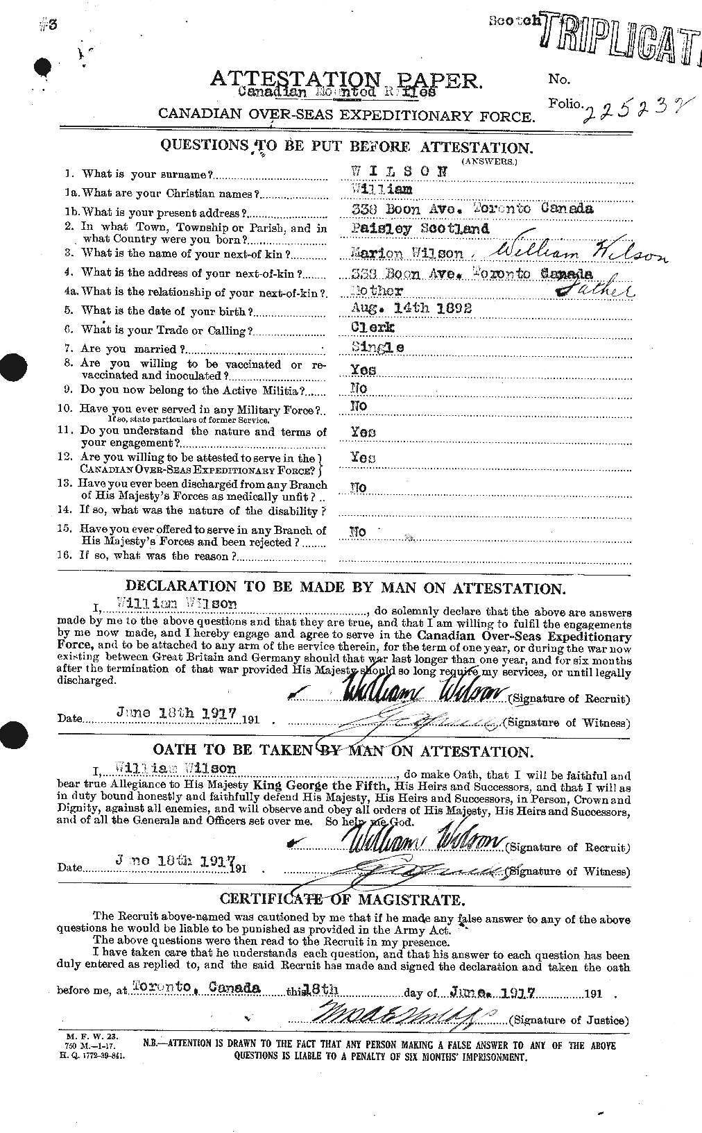 Personnel Records of the First World War - CEF 681888a