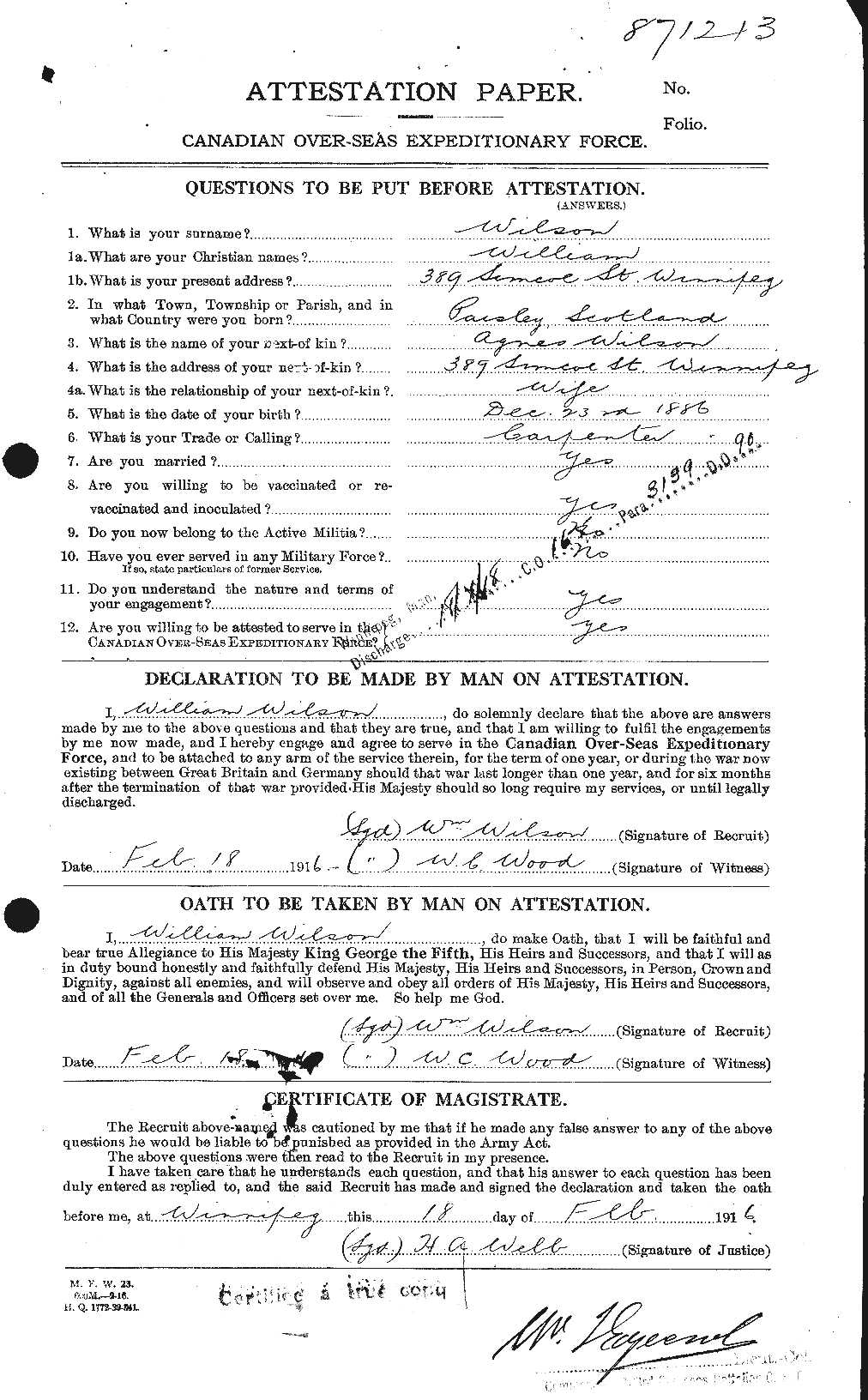 Personnel Records of the First World War - CEF 681893a