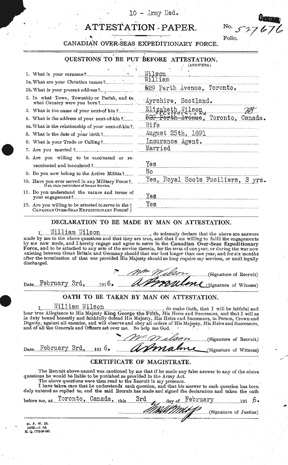 Personnel Records of the First World War - CEF 681910a
