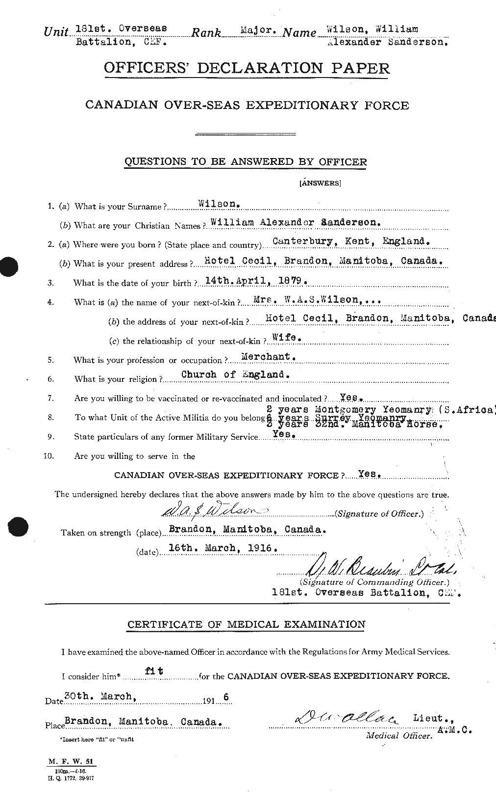 Personnel Records of the First World War - CEF 681927a
