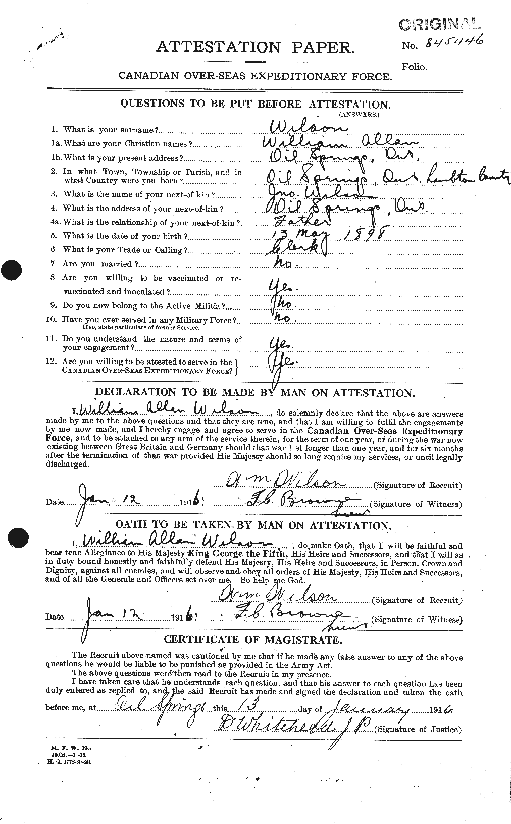 Personnel Records of the First World War - CEF 681930a