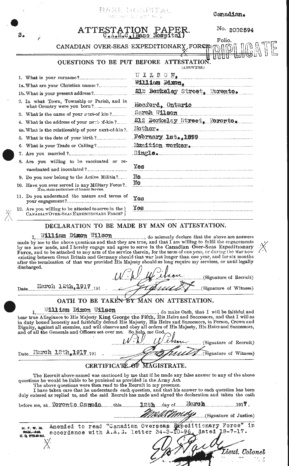 Personnel Records of the First World War - CEF 681966a