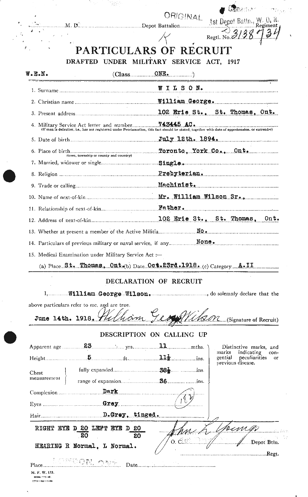 Personnel Records of the First World War - CEF 682005a