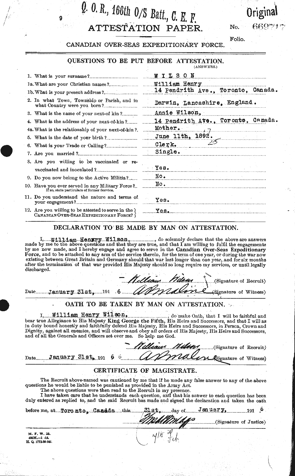Personnel Records of the First World War - CEF 682023a