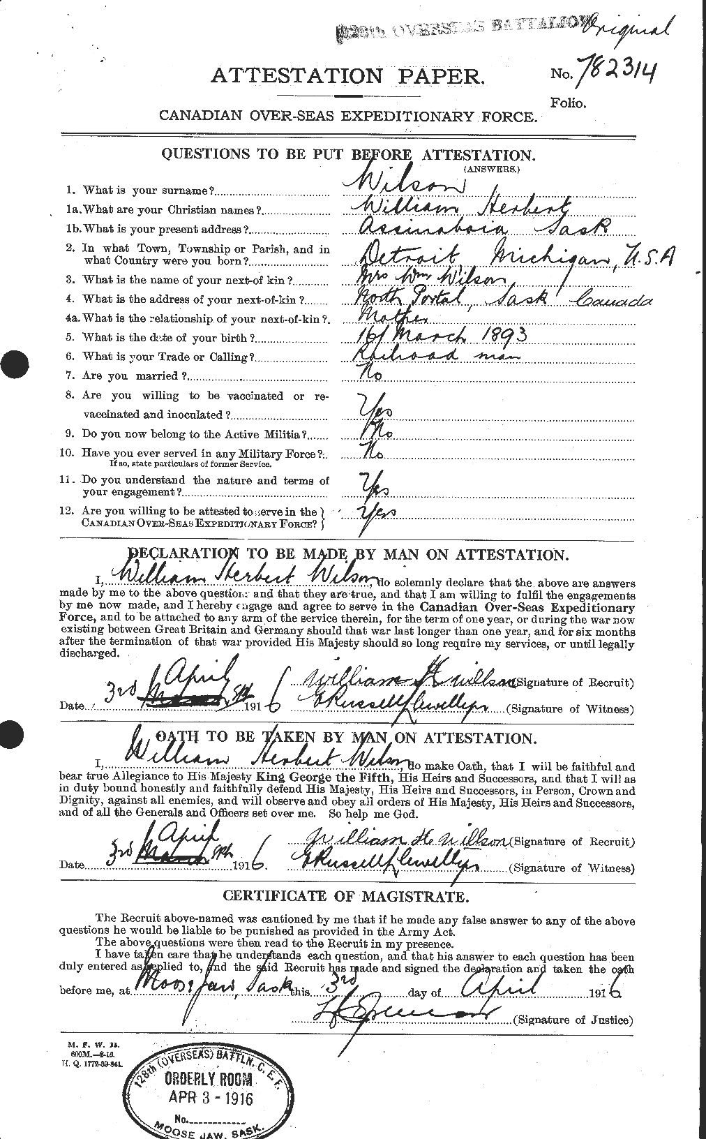 Personnel Records of the First World War - CEF 682036a