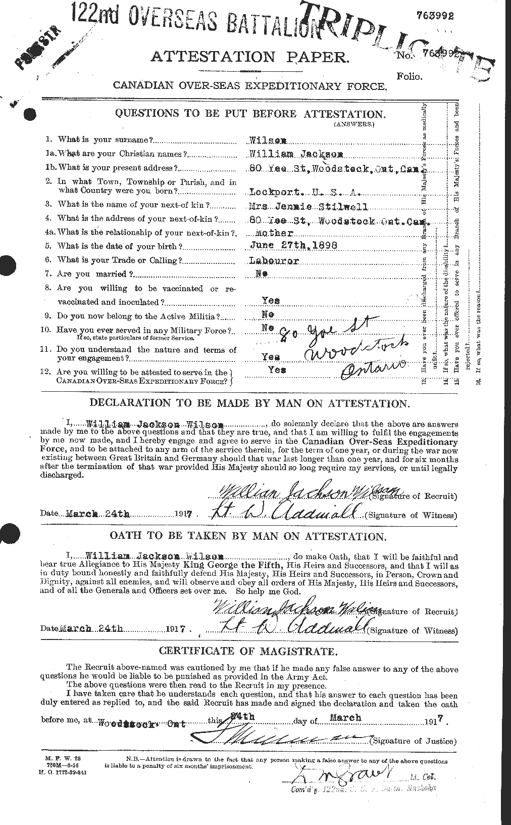 Personnel Records of the First World War - CEF 682043a