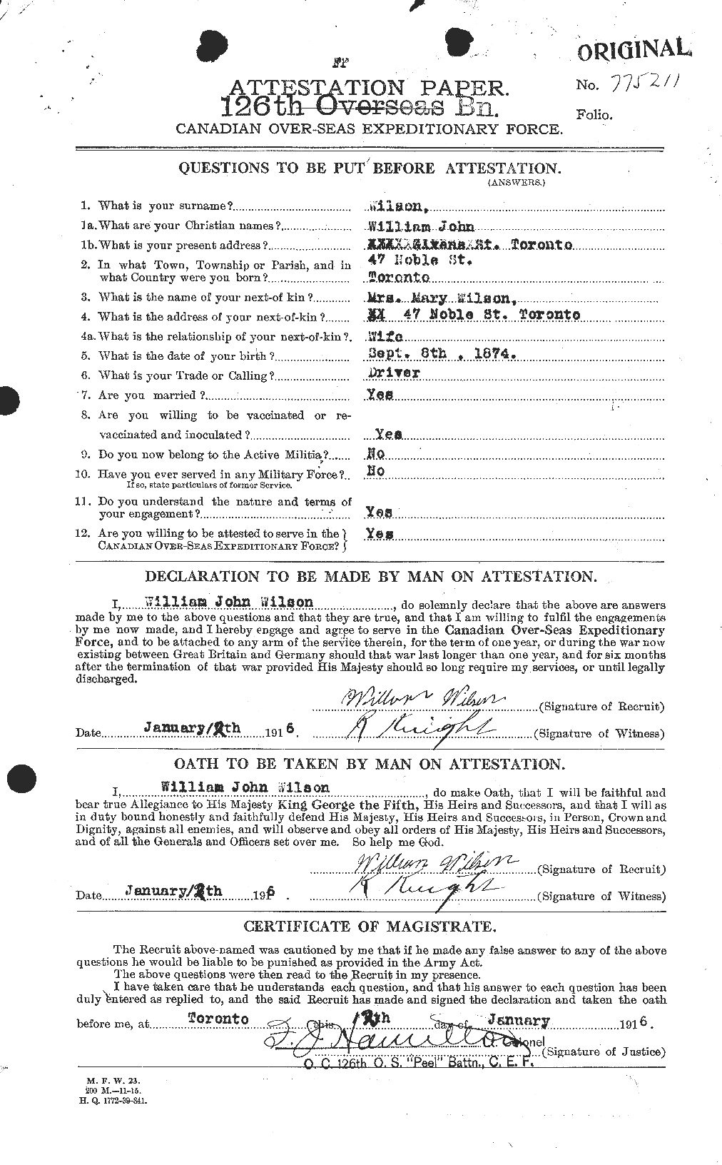 Personnel Records of the First World War - CEF 682054a