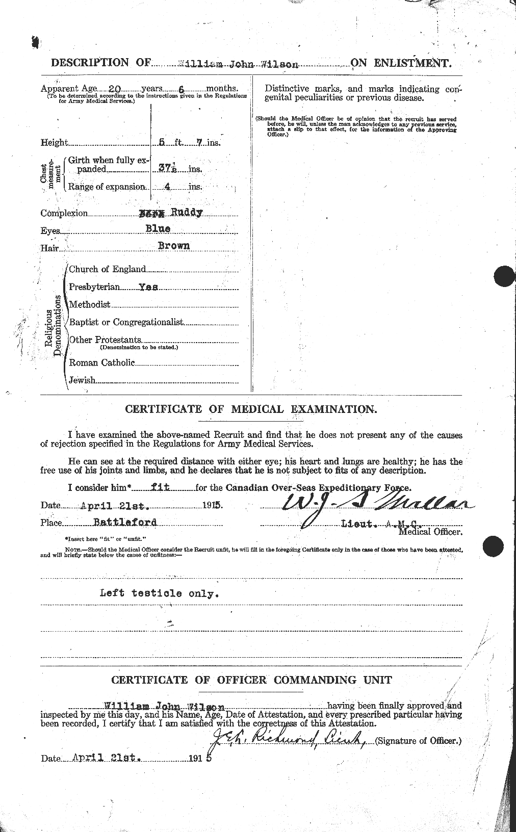 Personnel Records of the First World War - CEF 682063b