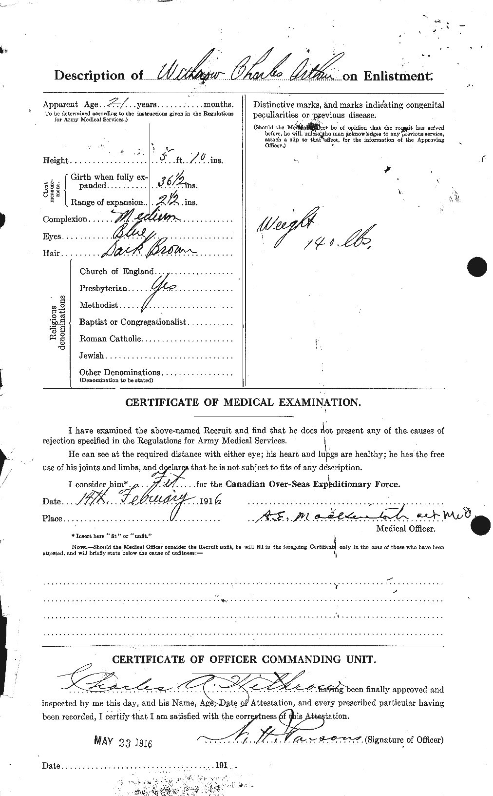Personnel Records of the First World War - CEF 682087b
