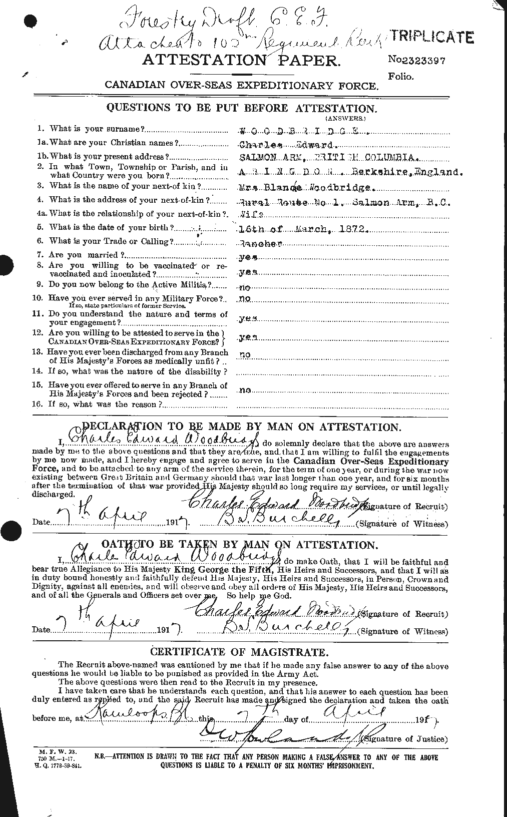 Personnel Records of the First World War - CEF 682728a