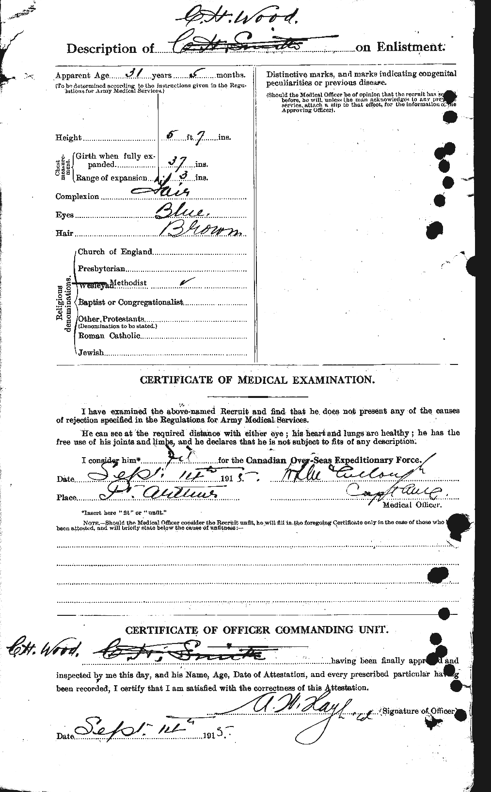 Personnel Records of the First World War - CEF 682896b