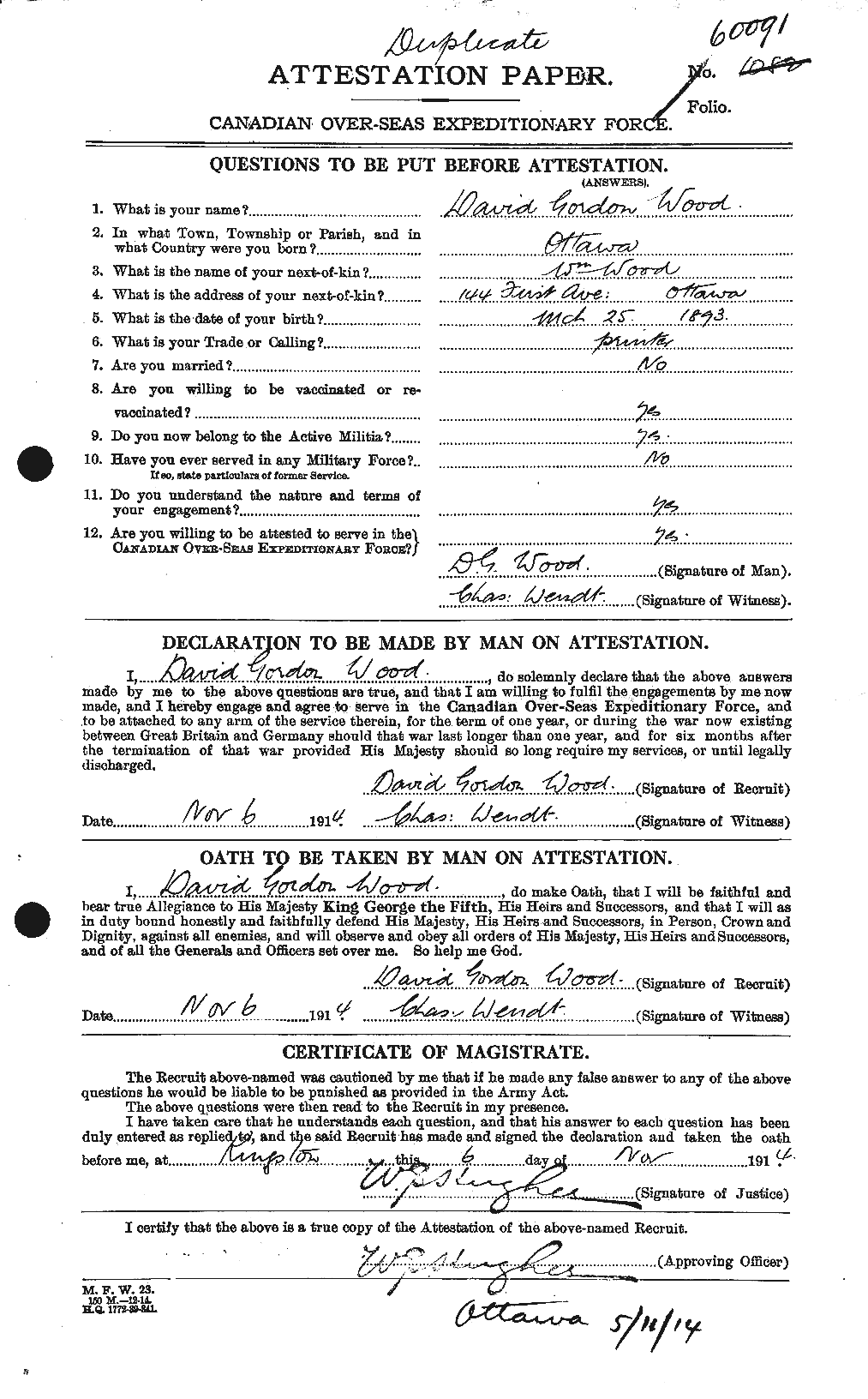 Personnel Records of the First World War - CEF 682957a